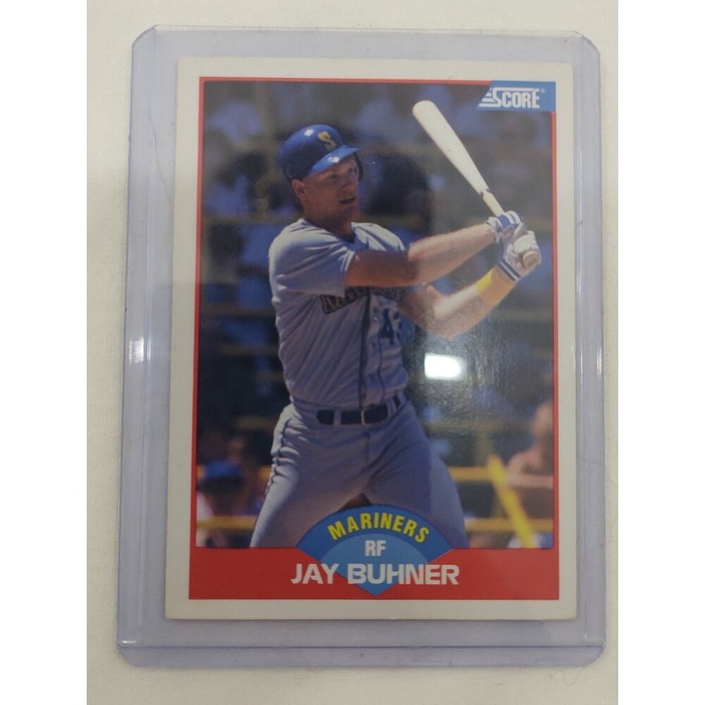 Jay Buhner Error Baseball Card Rare Print Variation Collectible MLB